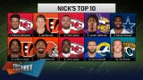 Patrick Mahomes, Travis Kelce headline Nick's Top 10 NFL Players | FIRST THINGS FIRST